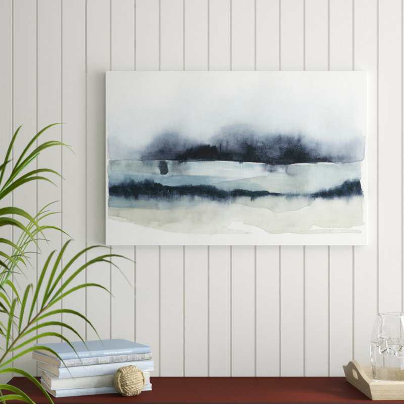 Stormy Sea II by Grace Popp - Painting Print, 61cm H x 91cm W, Black Floater Framed