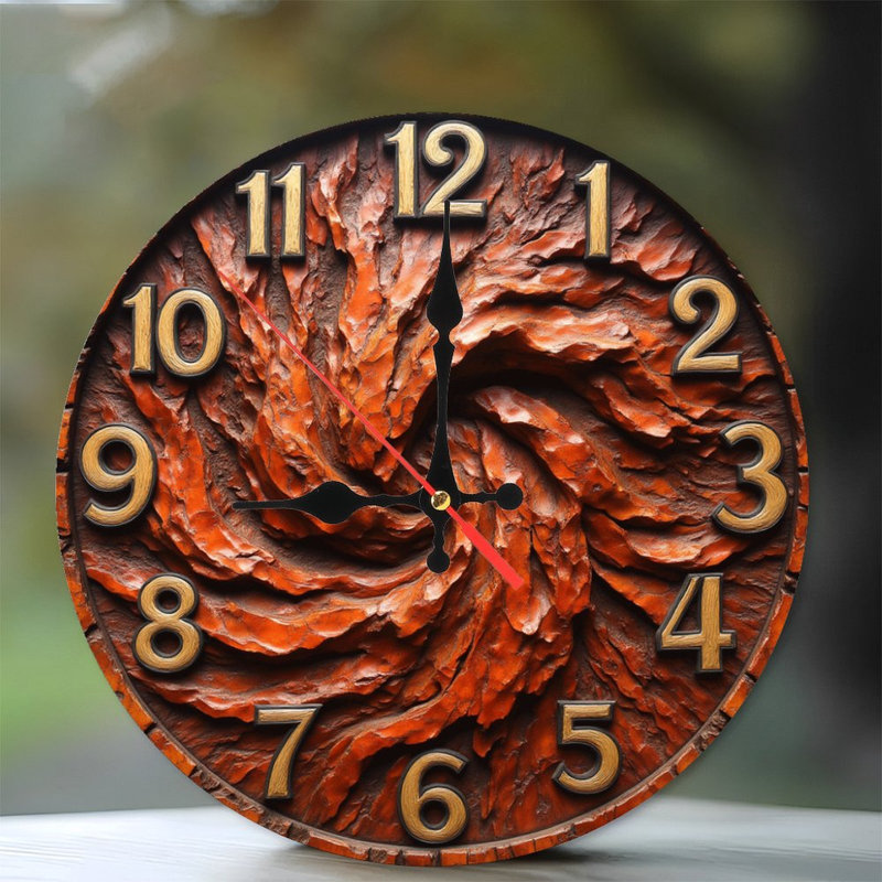 Horloge murale en bois