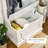 HOMCOM Hall Tree with Coat Rack, Storage and Sitting Bench (White)