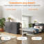 Grand lit escamotable avec tiroirs de rangement et station de charge-1610762207