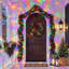 9 FT Pre-Lit Cedar Christmas Garland with Ornaments, for double doors, porch columns, mantels, windows, and entryways