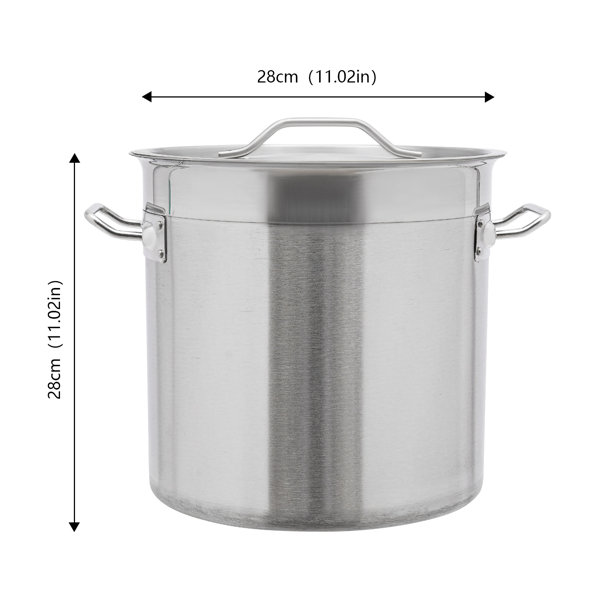 28cm Induction Cooker Cooking Pot Stainless Steel Steamer Basket Stockpot  Pot