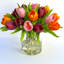 Vase tulipe 12 po rose