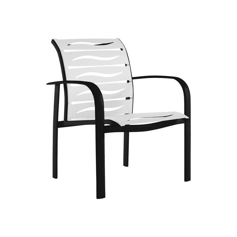 Fauteuil de patio Laguna Beach EZ Span ™ Laguna, Obsidienne, Neige