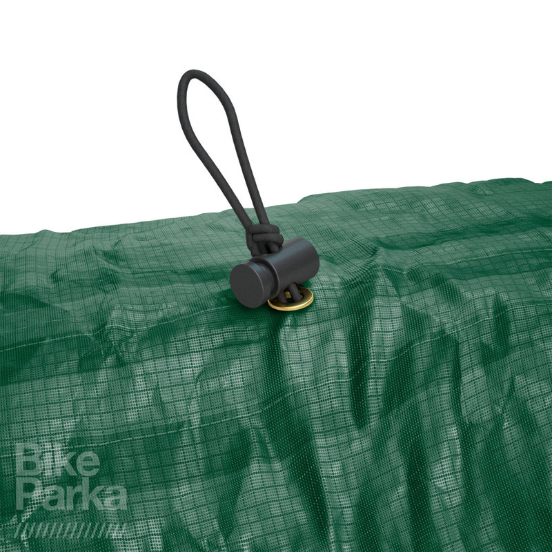 Forest Green Waterproof Polyester Bicycle Cover with Adjustable Strap