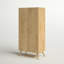 Horta 2 Door Solid + Manufactured Wood Wardrobe-22018468