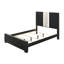 Mobilier de chambre à coucher contemporain en bois avec tête de lit et panneau de lit 1pc-41089491-41089490