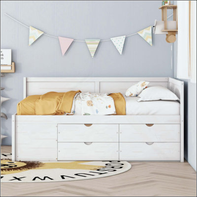 Daybed With Drawers And Shelves