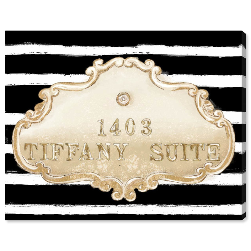 « tiffany suite black » par oliver gal, impression sur toile, H 24 po x l 30 po, Toile tendue