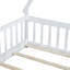 Lit simple en forme de tente, lit tipi avec garde-corps, lattes et porte-286085928-286085929