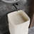 Chloe 33" Tall Pedestal Bathroom Sink Solid Surface Bathroom Sink-119231972