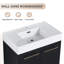 Meuble-lavabo mural avec lavabo et support de rangement, bassin en résine à bords épais-1779382661