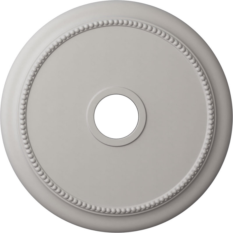 Médaillon de plafond 24 1/8 po x 4 3/8 po x P 2 1/4 po (convient aux auvents jusqu'à 4 3/8 po), Blanc ultra pur