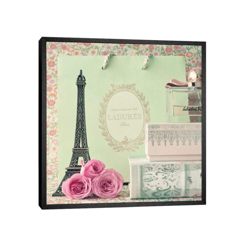Paris Is Waiting 1 Piece Wall Art on Canvas, 66.04 cm H x 66.04 cm W, Black Framed