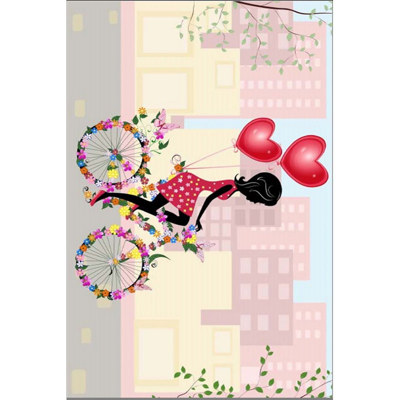 Nojus Cotton Pink/Yellow/Red Rug, Rectangle 180 x 280cm