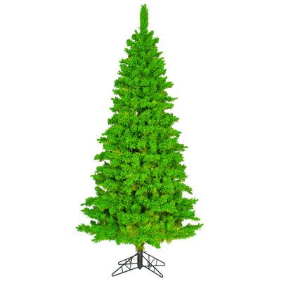 Flocked Lime Fir Artificial Fir Christmas Tree