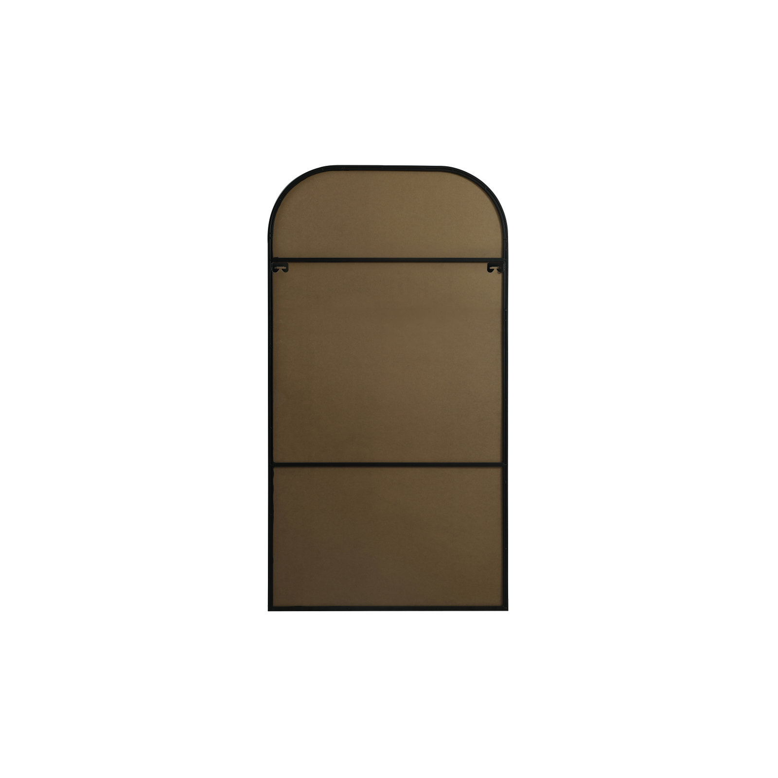 Sabine Metal Wide Arch Wall Mirror, 66" x 35", Black