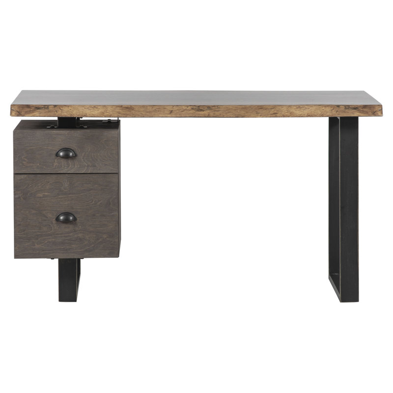 Metal File Solid Wood Table Base