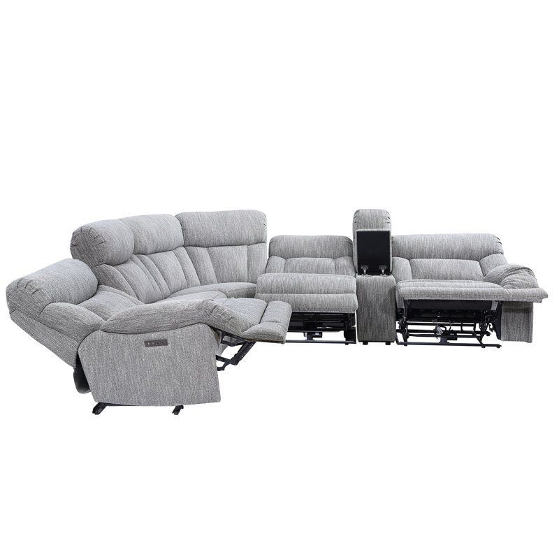 Billiejean Upholstered Power Reclining U-Shaped Sectional Symmetrical