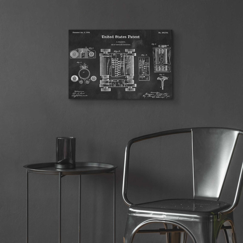«Tubular Machine Blueprint Vernis», impression sans cadre, H 16 po x l 24 po x P 0,2 po