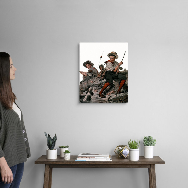 Art mural sur toile Norman Rockwell, Toile tendue, H 20 po x l 16 po x P 1,25 po