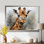 Décoration murale élégante girafe Krithi