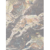 Hand Knotted Abstract Area Rug in L. Grey