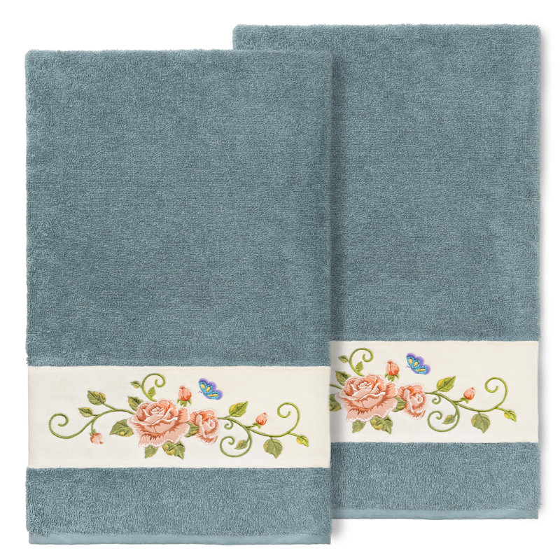 Rebecca Midweight Bath Towel, Teal