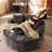 Nathasa Upholstered Boneless Compression Sofa Round Seating For Living Room, Bedroom, Home Theater-924376925