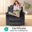 Ensemble de 2 fauteuils inclinables manuels, fauteuils inclinables rembourrés surdimensionnés avec poche de rangement latérale, canapé inclinable simple pour le salon, le cinéma maison et le salon-105706454