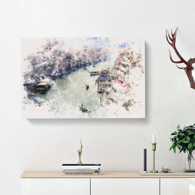 Grand Canal In Venice Italy - Wrapped Canvas