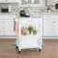 Sariol Granite Top Wood Kitchen Cart with Storage-38674651