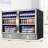 48" Beverage Refrigerator 360 Can Dual Zone Built-in Split Beer Cooler with Four Handles