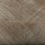 Brown Contemporary Silk Wool Blend Rug - 12' x 14'6"