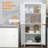 72" Freestanding 4-Door Kitchen Pantry