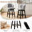 Aadhvika Upholstered BarStools with Solid Wood Frame-104100028-104100024