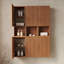 Armoire murale de salle de bain avec portes pour salle de bain, salon et buanderie