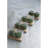 Faux Boxwood Decorative Spheres Set of 4 6" Green