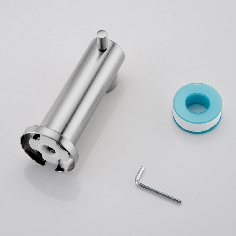 Wall Mounted Tub Spout with Diverter, Brushed Nickel