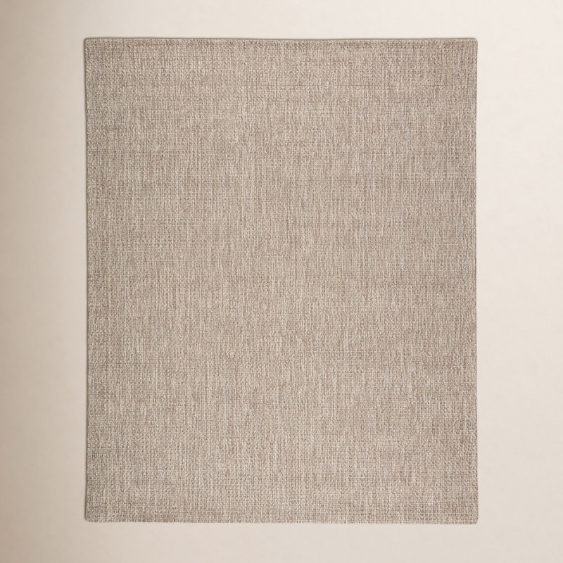 Tapis gris tissé à la main Cullan, Rectangle 9 pi x 12 pi