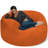 Bean Bag Chair: Giant 5' Shredded Memory Foam Filled Furniture Bean Bag with Removable and Machine Washable Cover - Big Bean Bag Sofa Lounger with Soft Micro Fiber Cover - Multiple Colors and Fabrics-1059799730