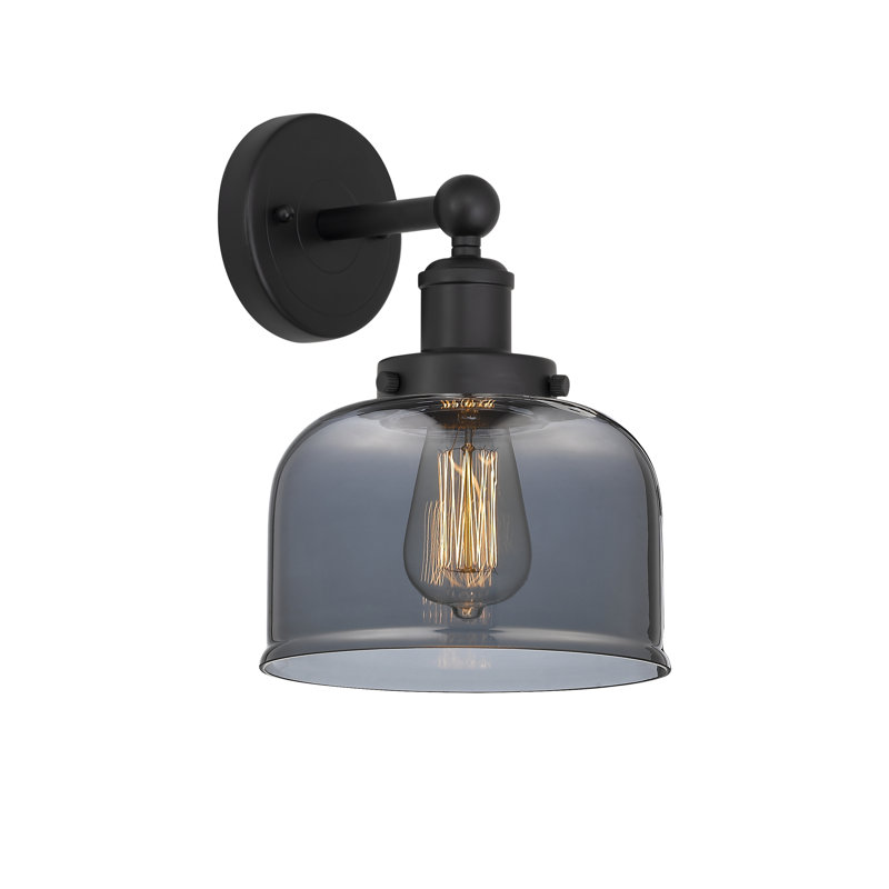 Centerport Armed Sconce, Matte Black