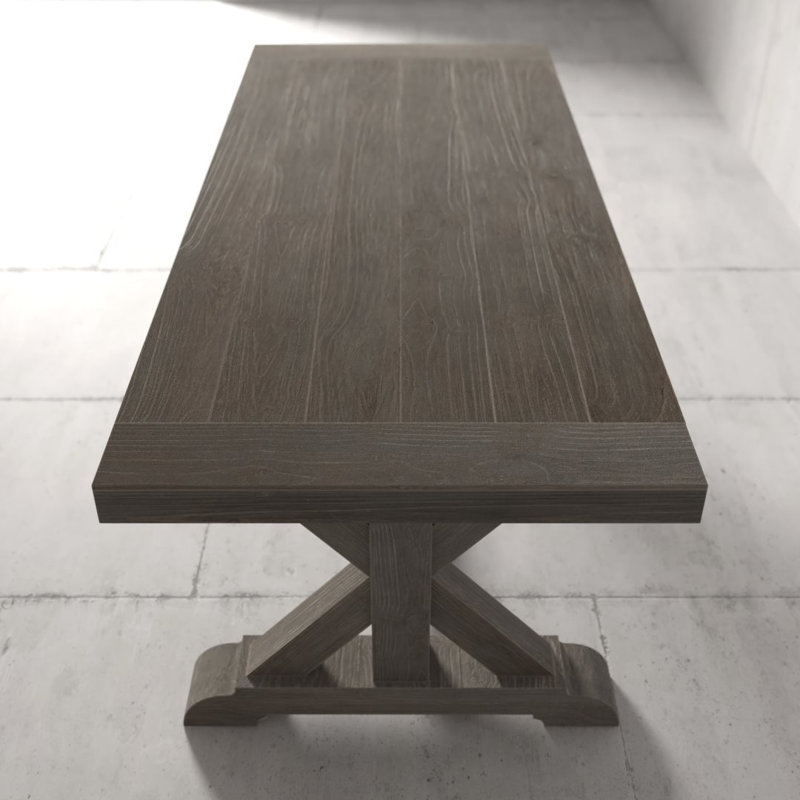 Table de salle à manger Madera, Gris antique, L 98 po x l 39 po