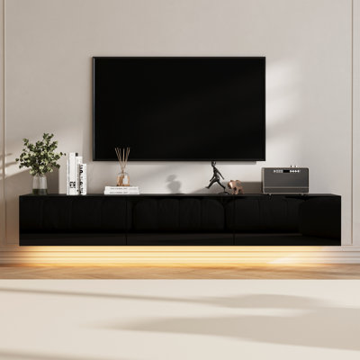 Meuble télé 63 po avec 3 tiroirs ultrabrillants