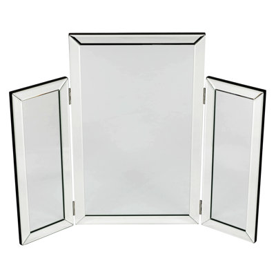 Damion Tri-Fold Design Mirror in for Make up and Hair Cutting