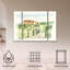 Ensemble de 3 panneaux - Ethan Harper «Watercolor Tuscan Villa I», art mural sur toile pour le salon, la chambre à coucher ou le bureau 