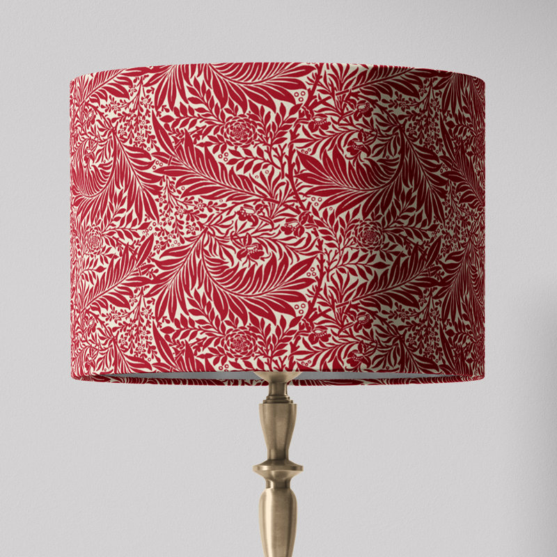 William Morris Lampshade In Larkspur, 10" H x 12" W x 12" D
