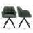 Khac Faux Leather Swivel Office Chair with Fixed Arms-796275511