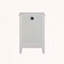 Table de chevet 3 tiroirs avec station de charge et ports USB, blanc