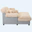 Canapé 65 po Cloud, méridienne moderne avec 2 coussins décoratifs-2041604763